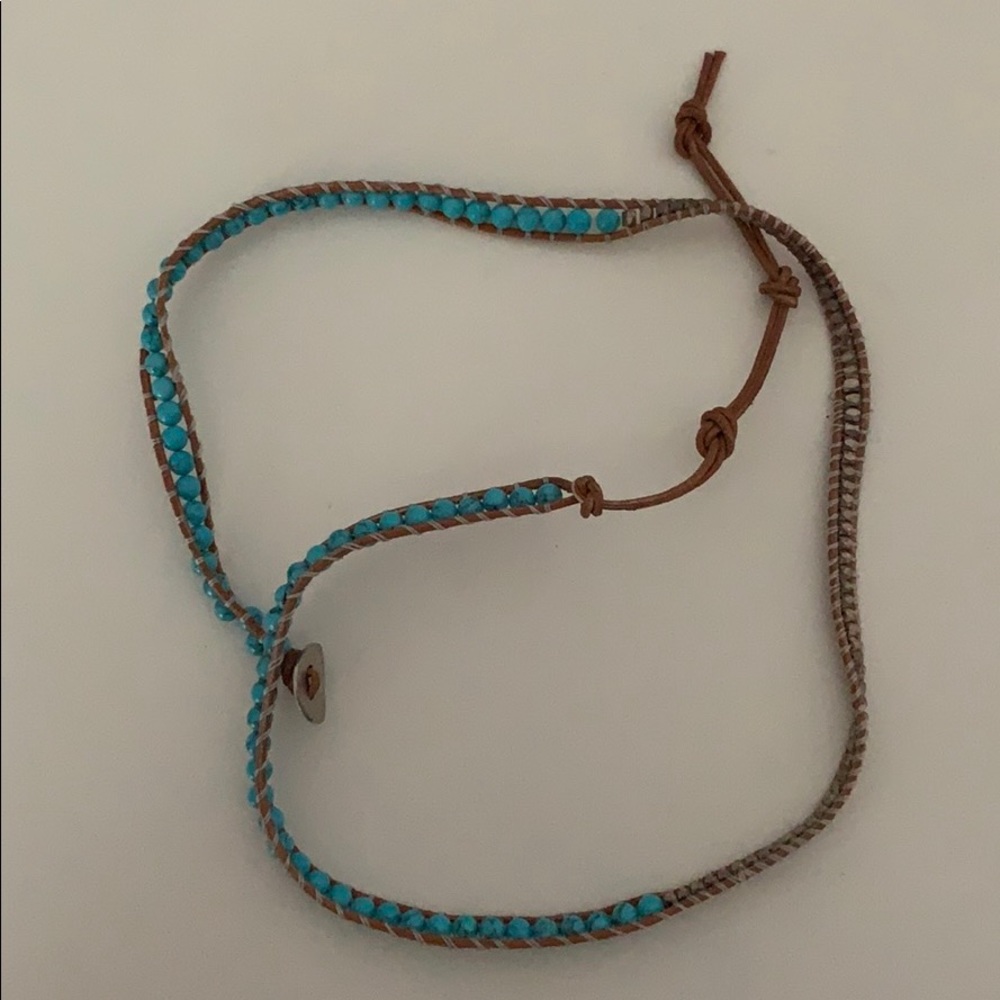 Chan Luu wrap turquoise bracelet